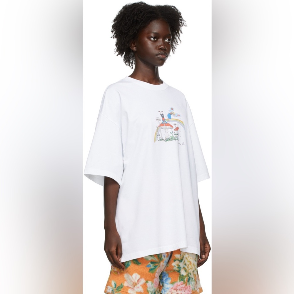 EUC Martine Rose White Brittle Oversized T Shirt Cotton Small - Large